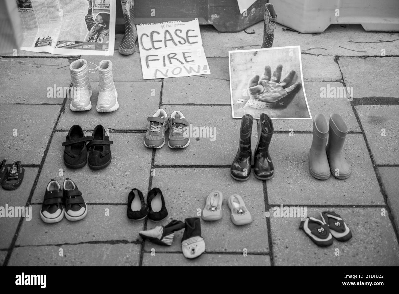 Pro-Palestine demonstration in London / UK Stock Photo - Alamy