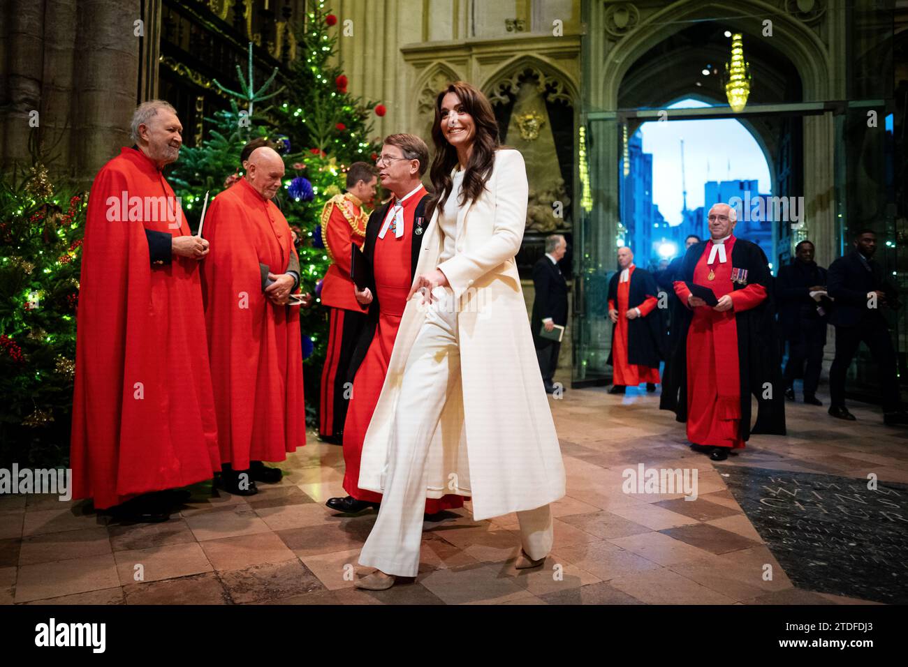 The Princess of Wales during the Royal Carols Together At Christmas