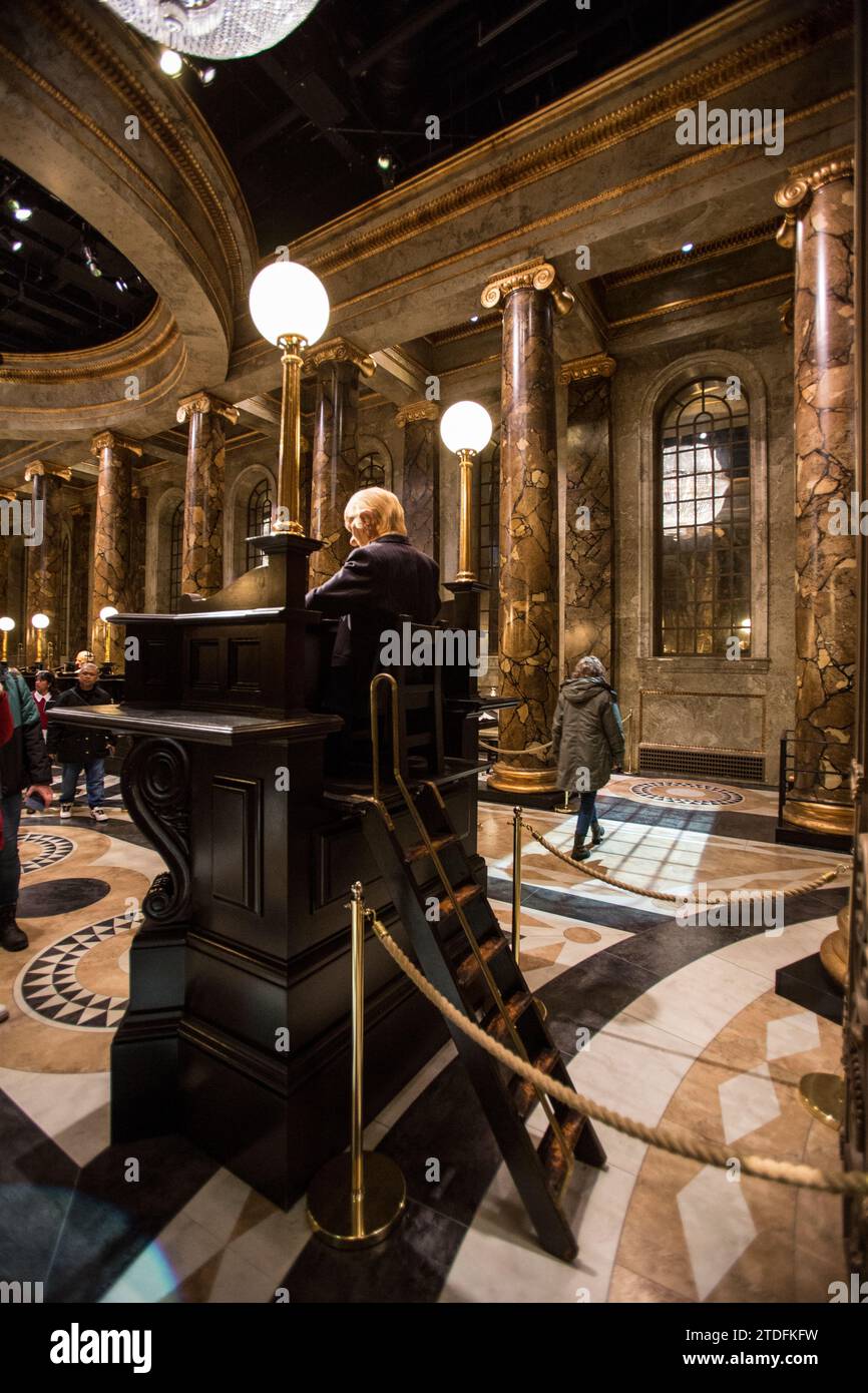 Harry Potter, Gringott bank, Warner Studios London Stock Photo