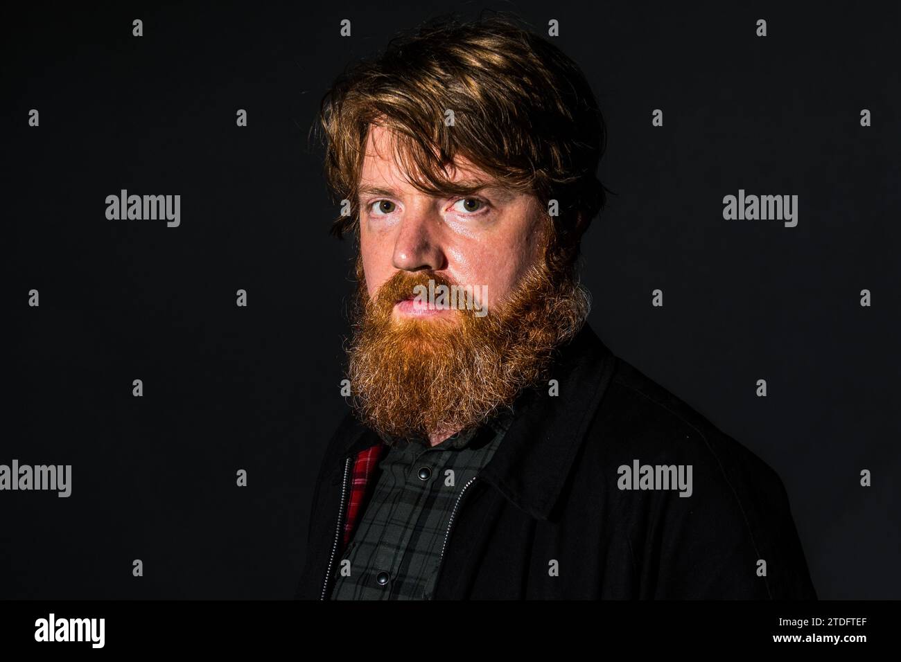 Edimburgh, Scotland. 18 August, 2018. Australian writer Shaun Prescott attends a photocall during the Edinburgh International Book Festival on August Stock Photo