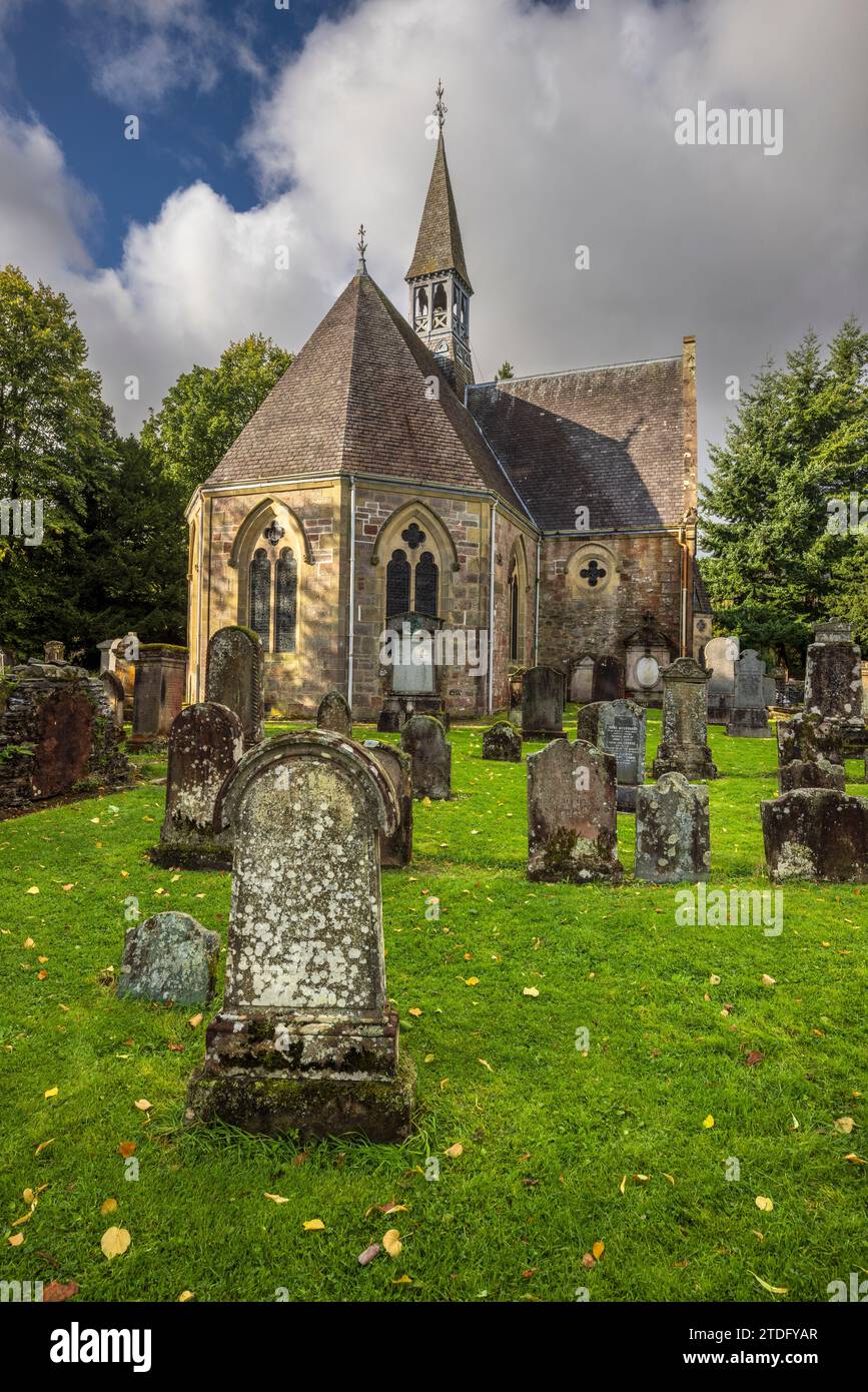 Luss Parish Church in the village of Luss on the shore of Lock Lomond, Argyll and Bute, Scotland Stock Photo