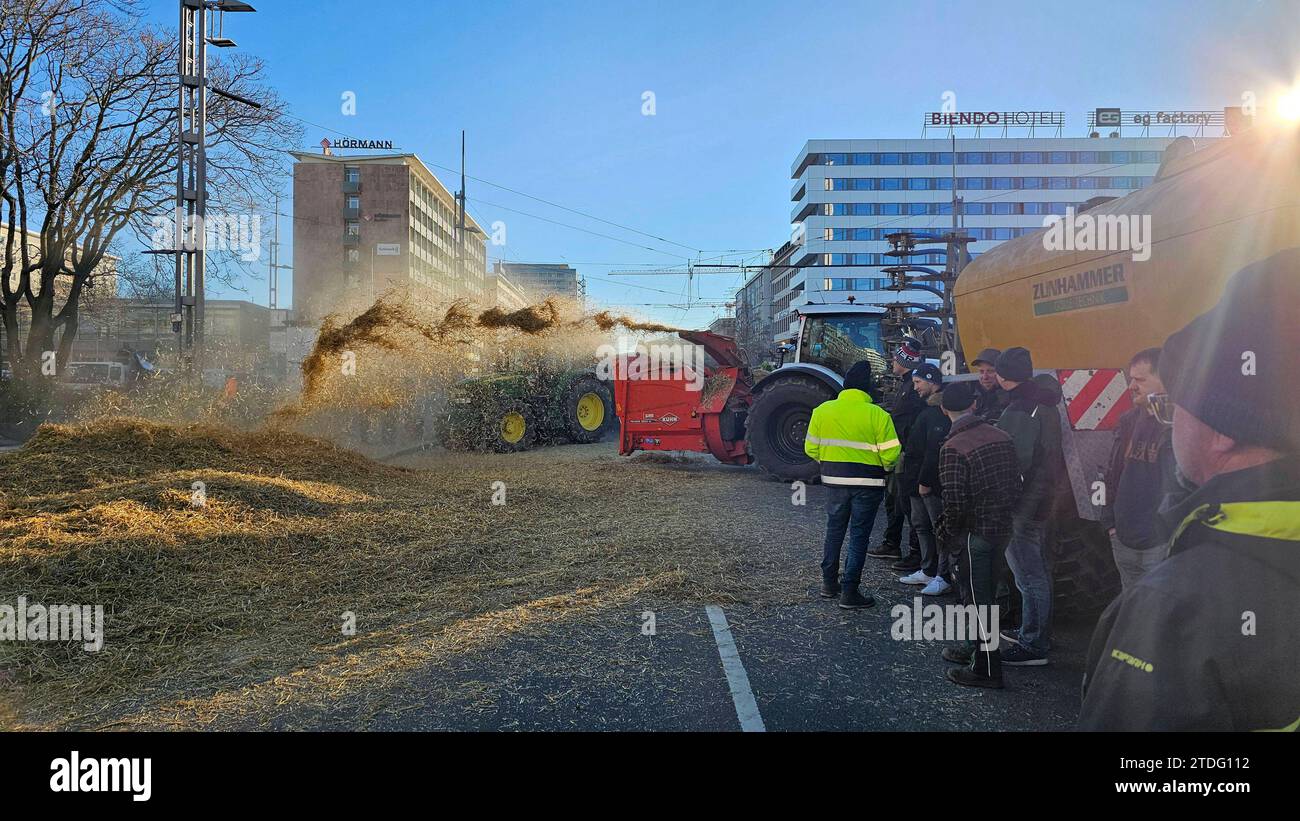 Bauernprotest 18 12 2023 Chemnitz Demonstration Am Montag 