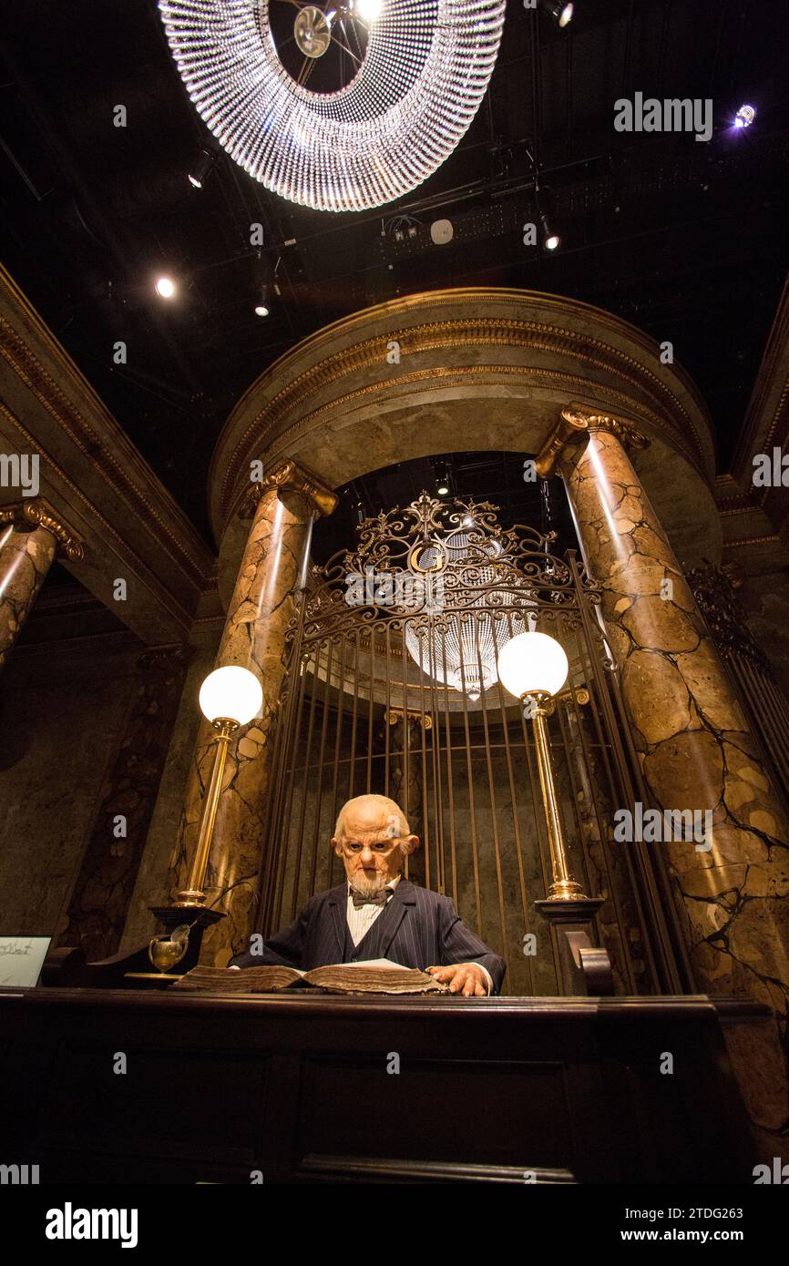 Harry Potter, Gringott bank, Warner Studios London Stock Photo