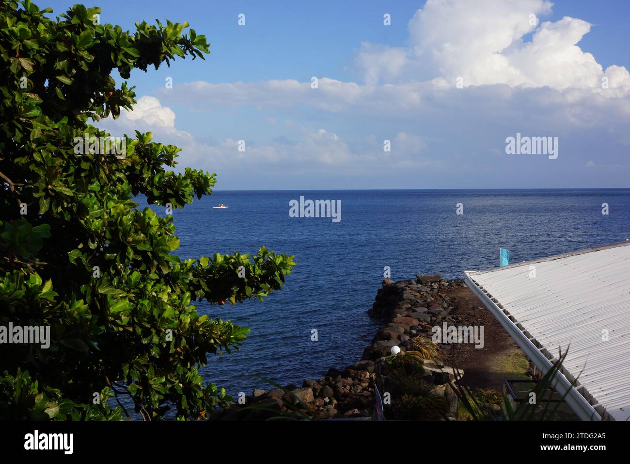 A beautiful view of sea under a cloudy sky Stock Photo - Alamy