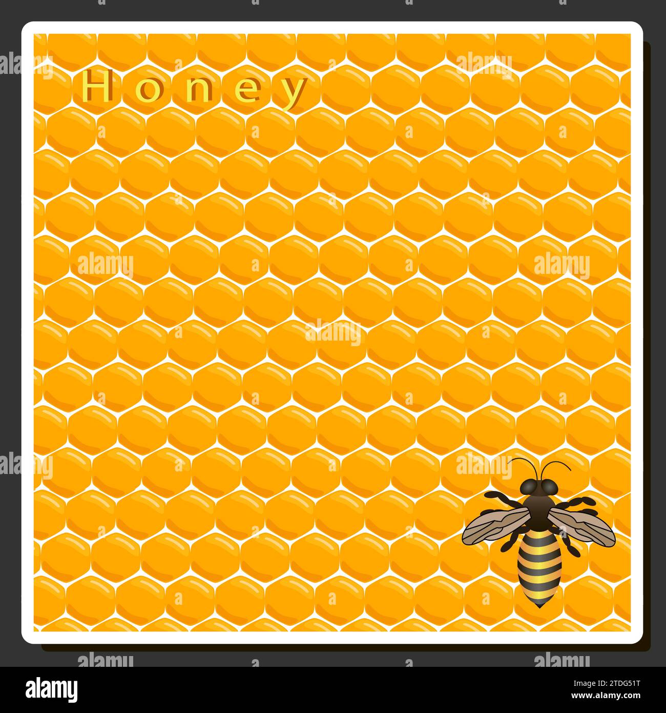 Honey comb drawing hi-res stock photography and images - Alamy