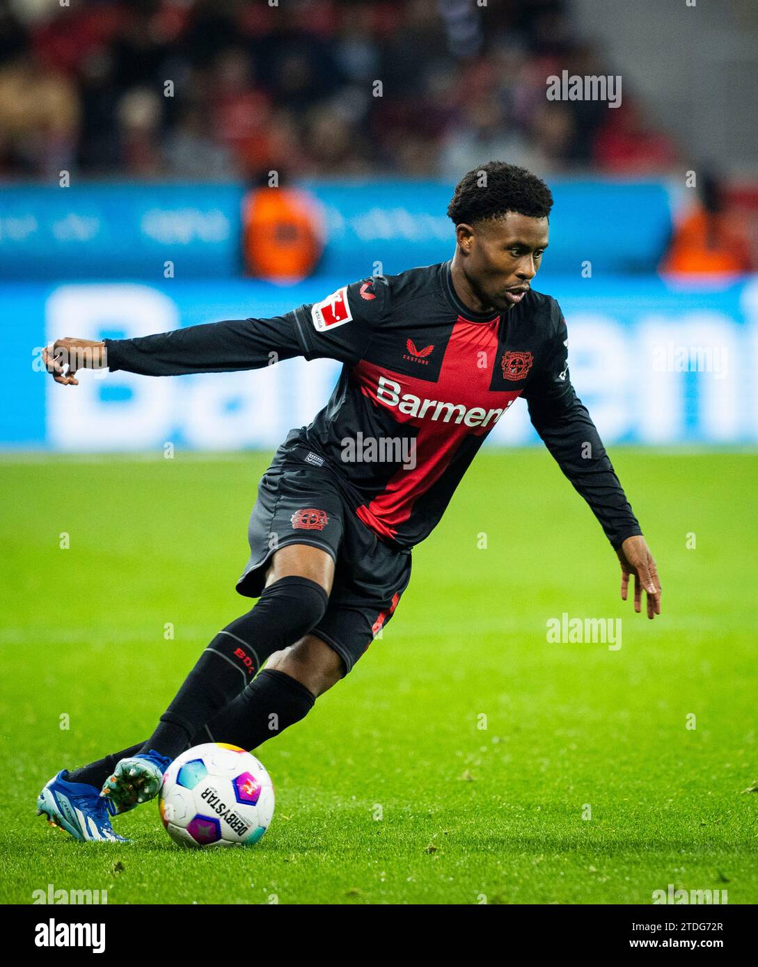 Leverkusen, Germany. 17th Dec 2023. Nathan Tella (Leverkusen) Bayer Leverkusen - Eintracht