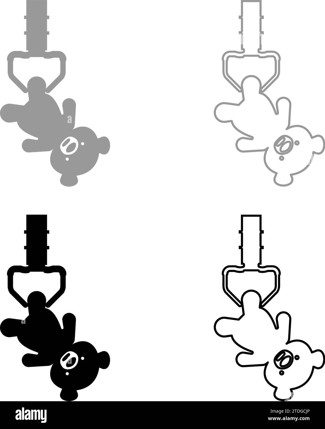 Prize toy manipulator hold plush bear cute doll iron hook crane claw ...