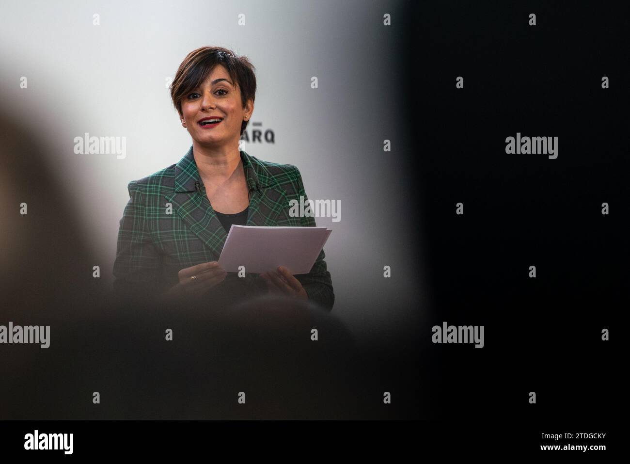Madrid, Spain. 18th Dec, 2023. The Minister of Housing and Urban Agenda ...