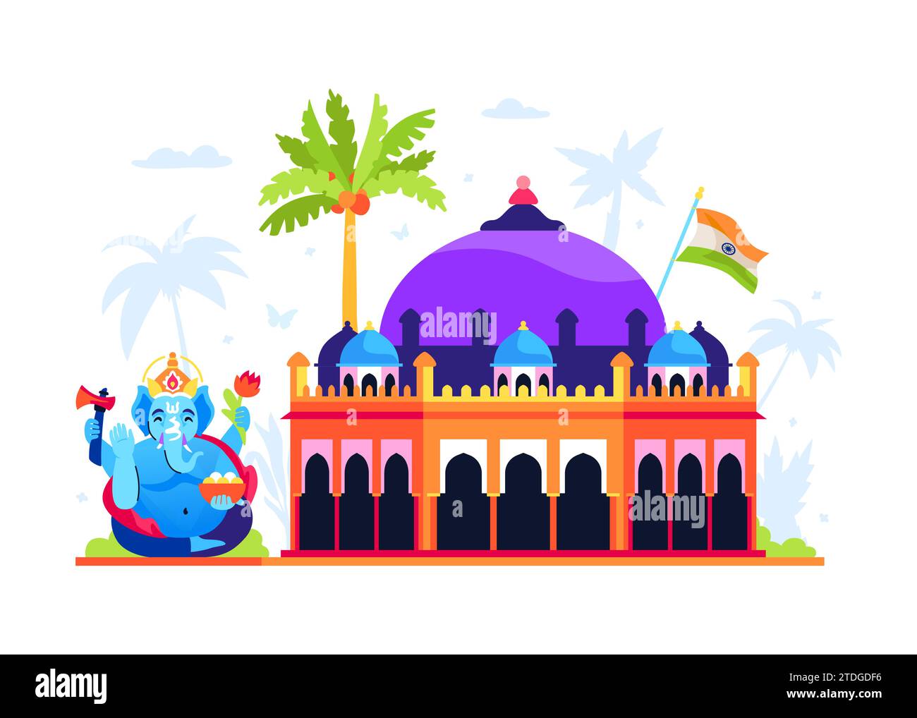 Ganesha illustration Cut Out Stock Images & Pictures Alamy