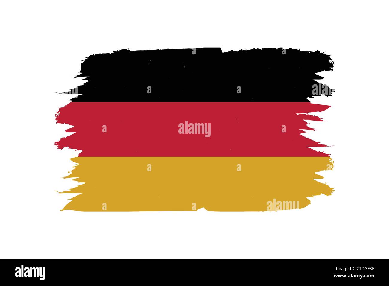 A detailed and accurate vector illustration of Germany colored flag Stock Vector