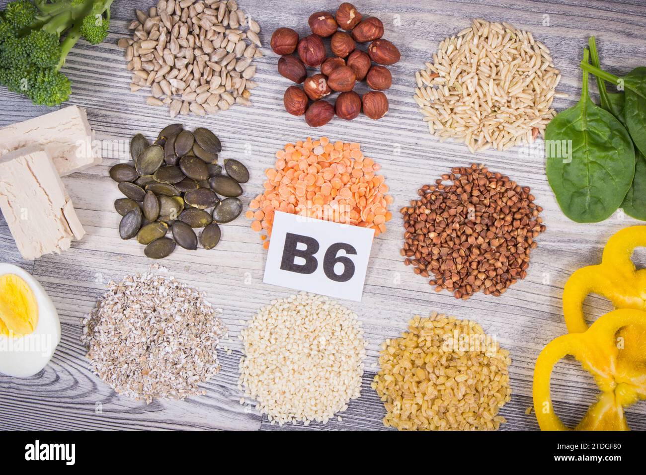 Healthy nutritious food as source natural vitamin B6, dietary fiber and