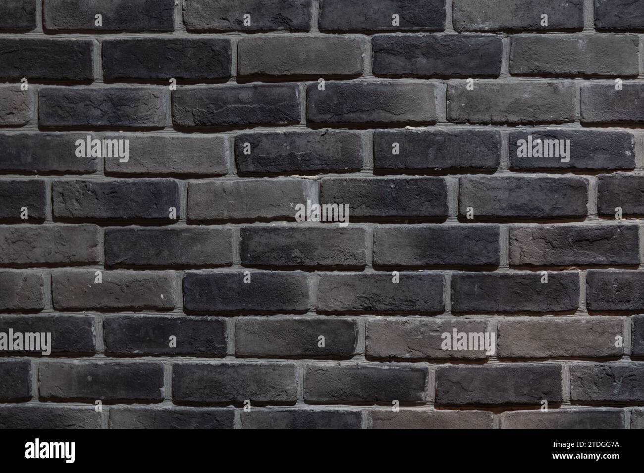 Closeup detail of a section of a brick wall. Stock Photo