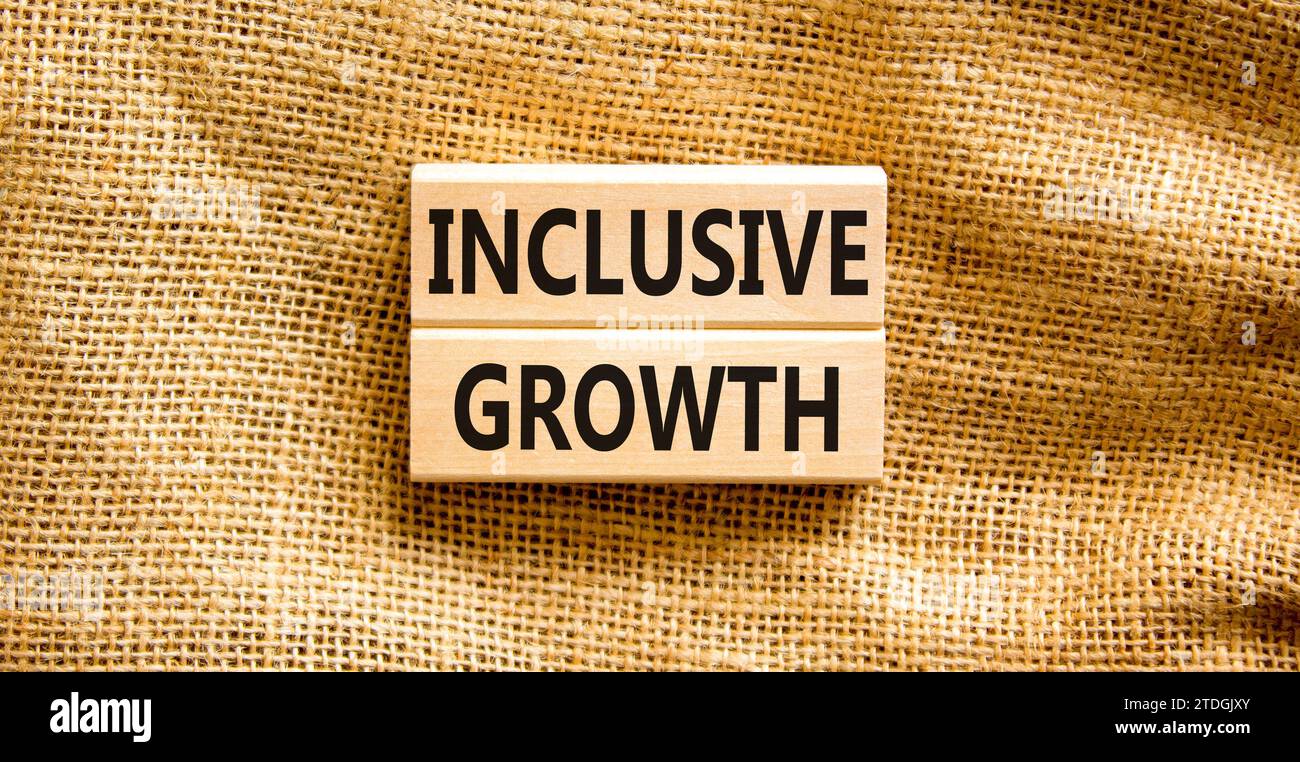 Inclusive growth symbol. Concept words Inclusive growth on beautiful ...