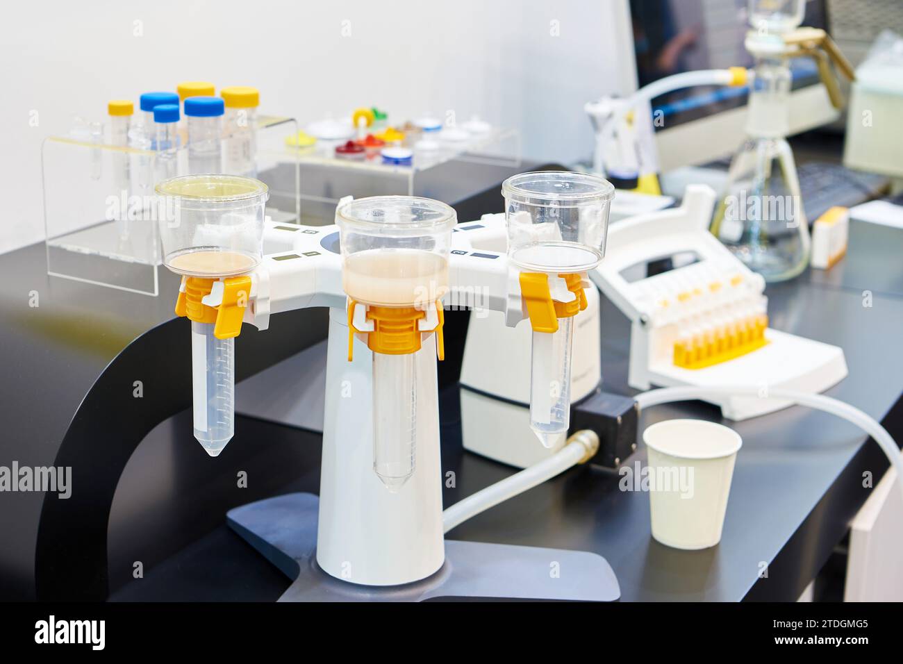 Laboratory plastic bottle top filters Stock Photo Alamy