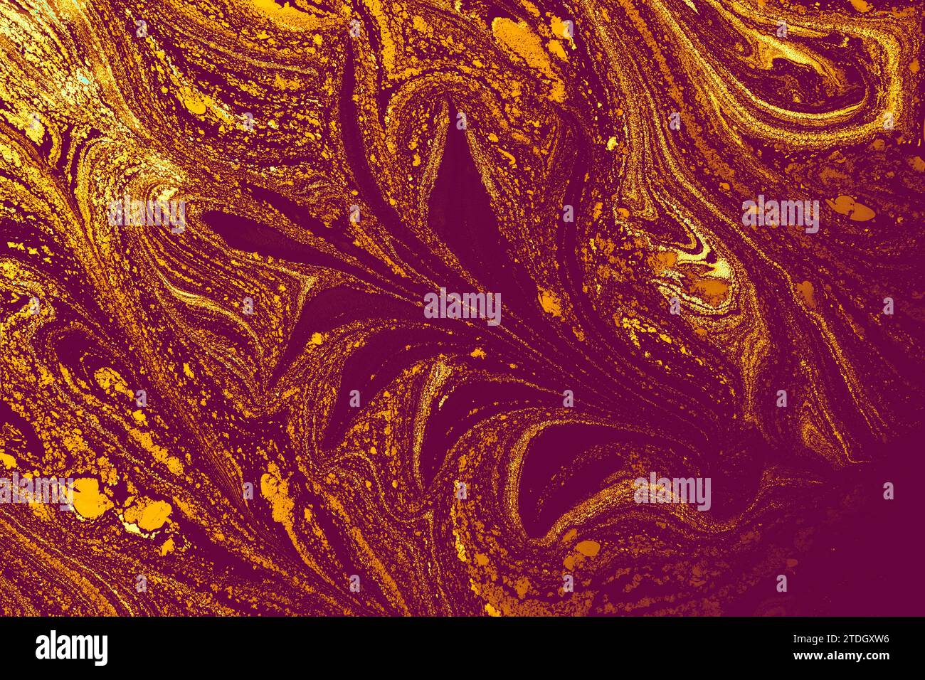 Abstract creative marbling pattern for fabric. Ebru marble effect surface pattern design for print Stock Photo