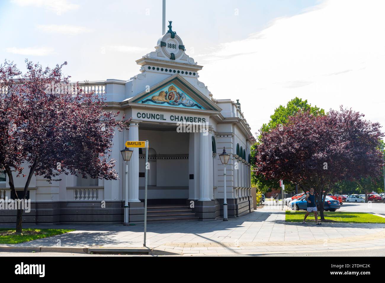 Council chambers in Wagga Wagga city centre, regional New South Wales,Australia Stock Photo