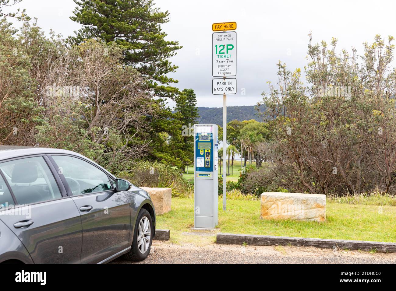 Car parking meter at Palm Beach Sydney in a 12 hour parking zone car