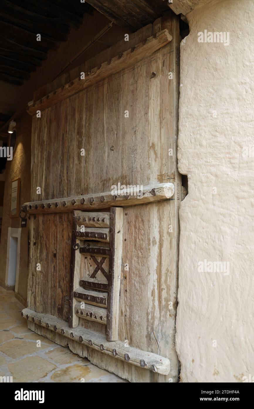 Door of Masmak Fortress in Riyadh Stock Photo