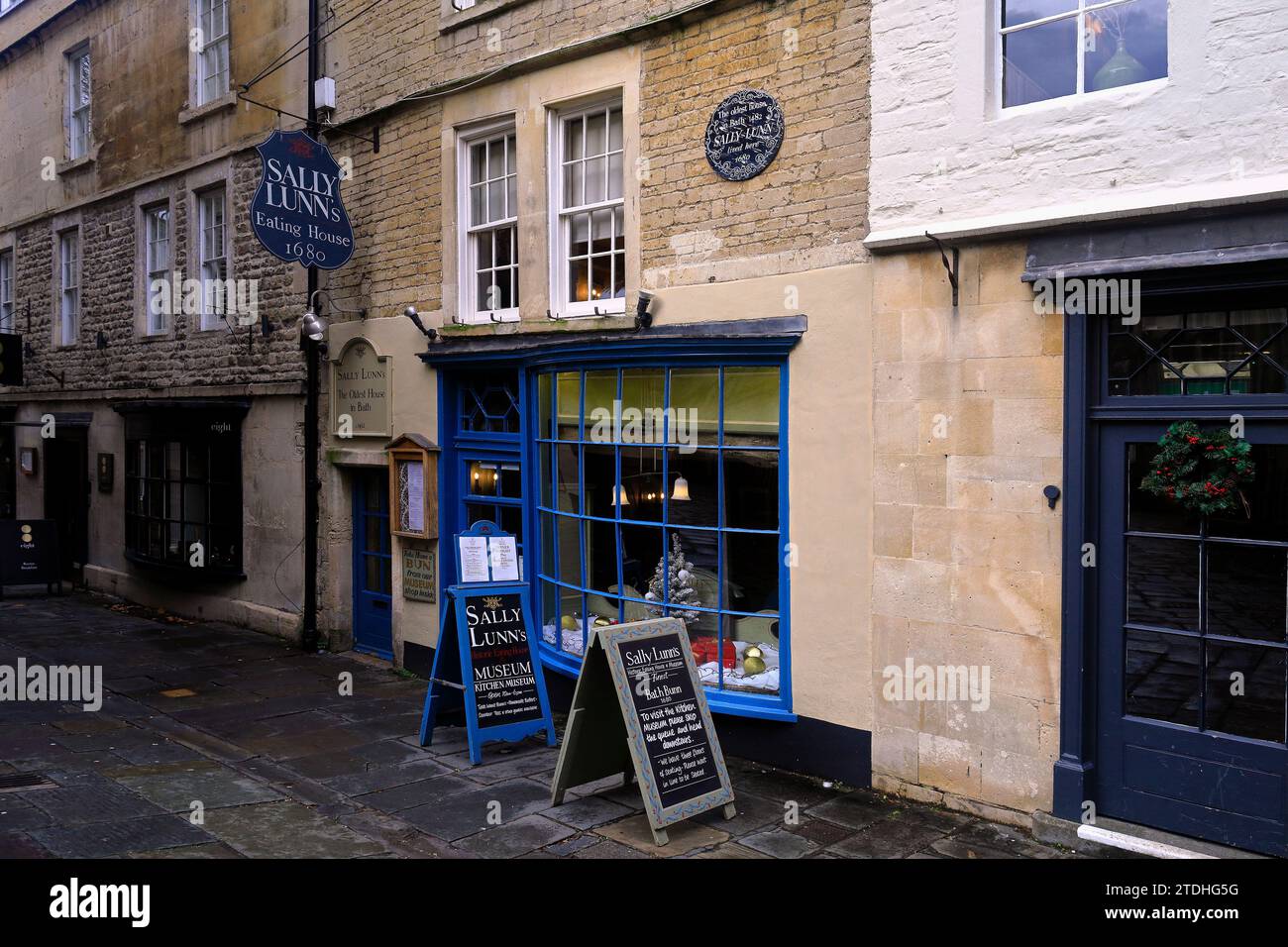 Sally Lunn's Eating House. December 2023 Stock Photo