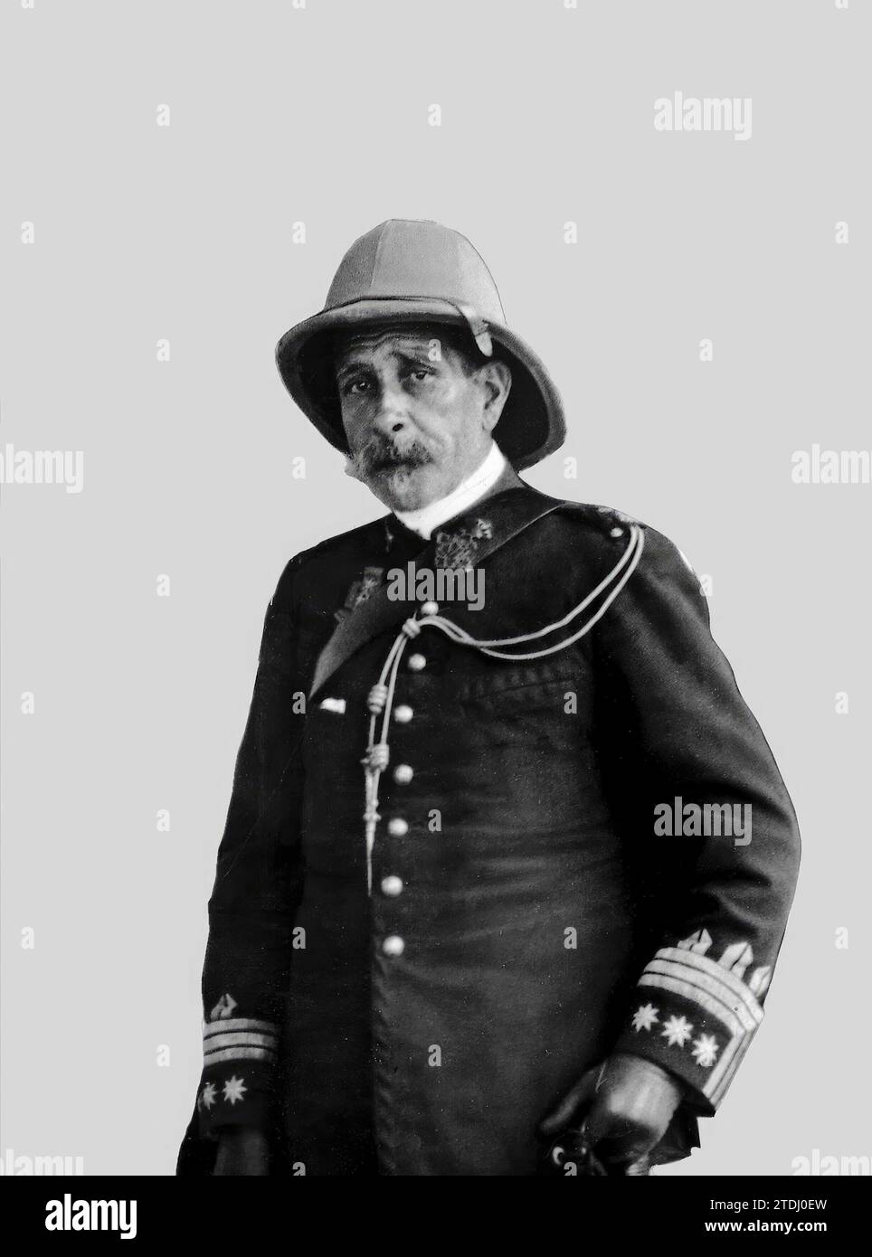 01/01/1910. Enrique Fernández Blanco, colonel chief of the first half brigade of Hunters of Madrid. Credit: Album / Archivo ABC / Ramón Alba Stock Photo