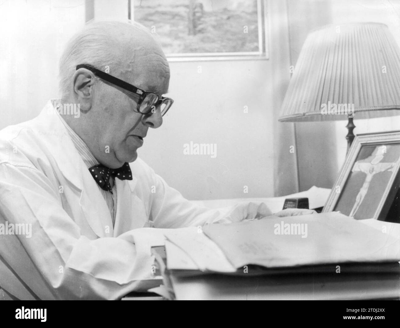 12/31/1959. The doctor Carlos Jiménez Díaz. Credit: Album / Archivo ABC / Torremocha Stock Photo