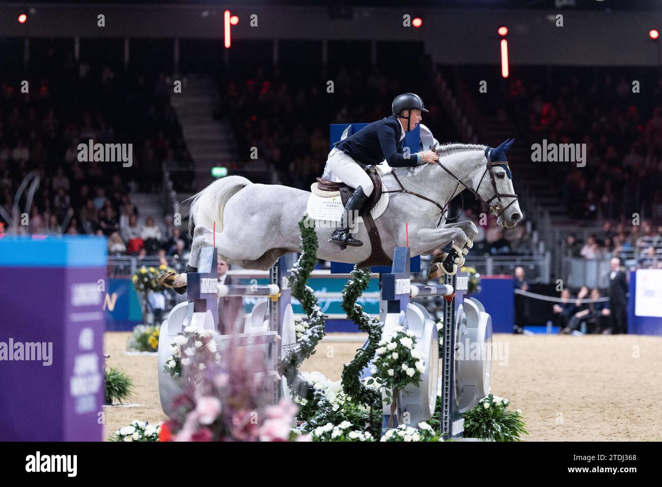 Matthew Sampson of Great Britain with Daniel during the London Grand ...