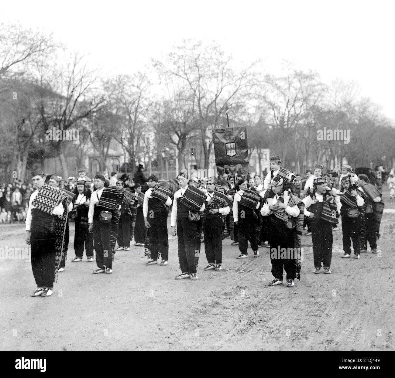 Madrid Carnival of 1910. Comparsa Riojana. Credit: Album / Archivo ABC Stock Photo
