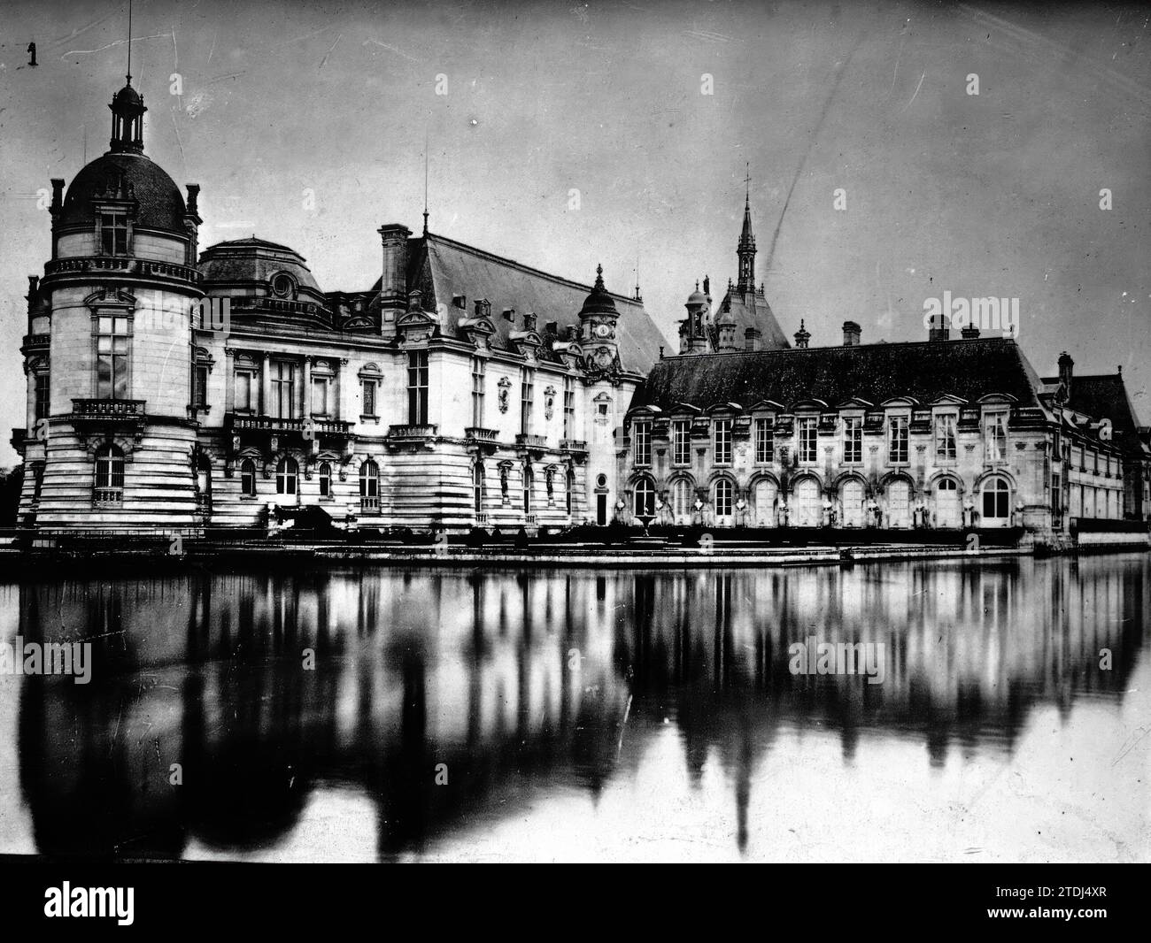 09/30/1926. Chantilly (France). The historic Castle. 1. Exterior view