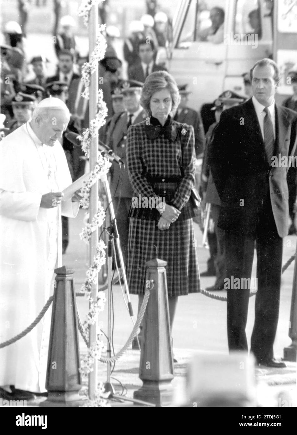 10/30/1982. Trip of John Paul II to Madrid. Credit: Album / Archivo ABC Stock Photo