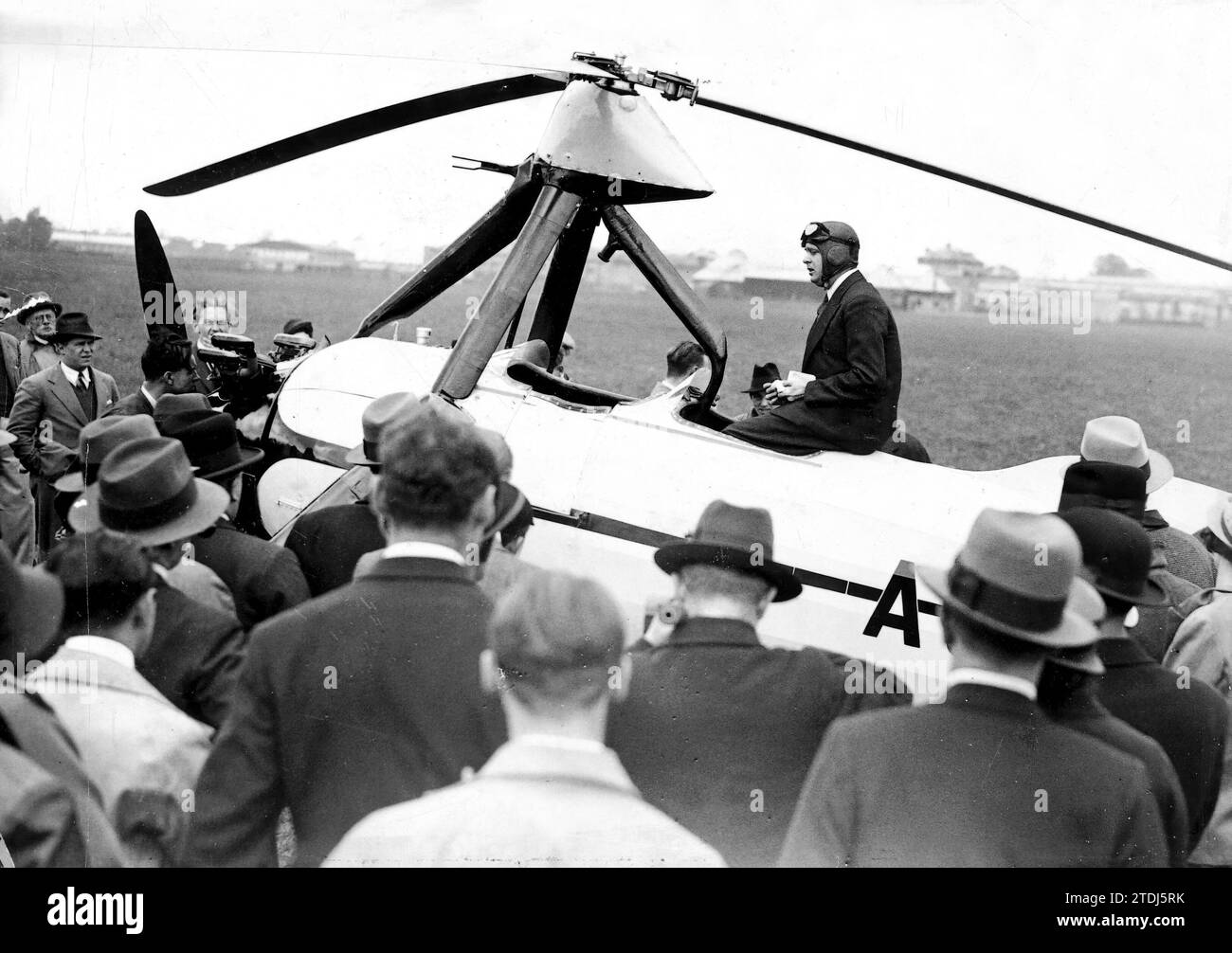 June 1933. The illustrious Spanish inventor Don Juan de la Cierva