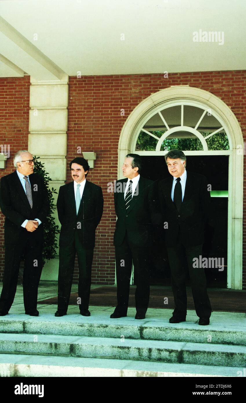 06/12/1997. Lunch at the Moncloa of the four presidents that Spanish democracy has had in commemoration of the 20th anniversary of the first free elections. Credit: Album / Archivo ABC / Luis Ramírez Stock Photo