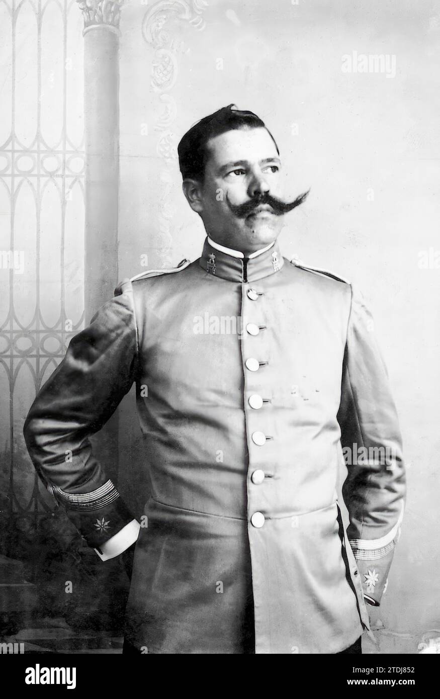 07/15/1908. Cavalry commander Don Manuel Fernández Silvestre, who has been appointed chief of the Casablanca police. One of the youngest officers in the Army, he obtained the job of commander in the Cuban War where he was left for dead due to the very serious number of wounds that he received. It has several languages and is of vast illustration. He belongs to the Cazadores de Melilla squad. Credit: Album / Archivo ABC / Lorduy Stock Photo