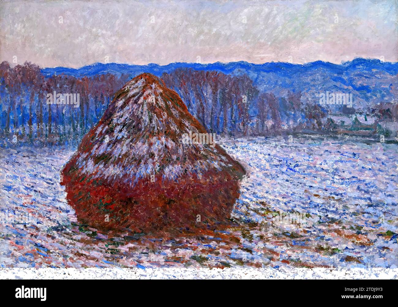 Stack of Wheat 1890-91(Painting) by Artist Monet, Claude (1840-1926) / French. Stock Vector