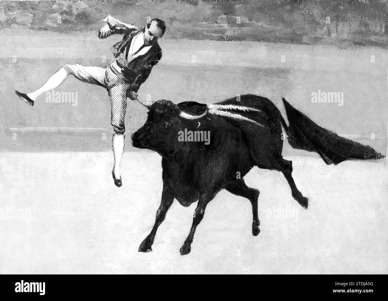 01/13/1907. Antonio Montes, the bullfight in which he found death. Credit: Album / Archivo ABC Stock Photo