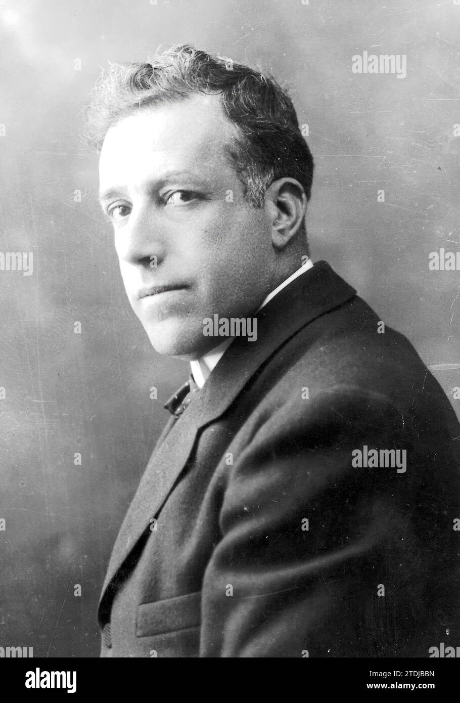 12/31/1929. Profile portrait of Julian Besteiro. Credit: Album / Archivo ABC / Alfonso Sánchez García Alfonso Stock Photo