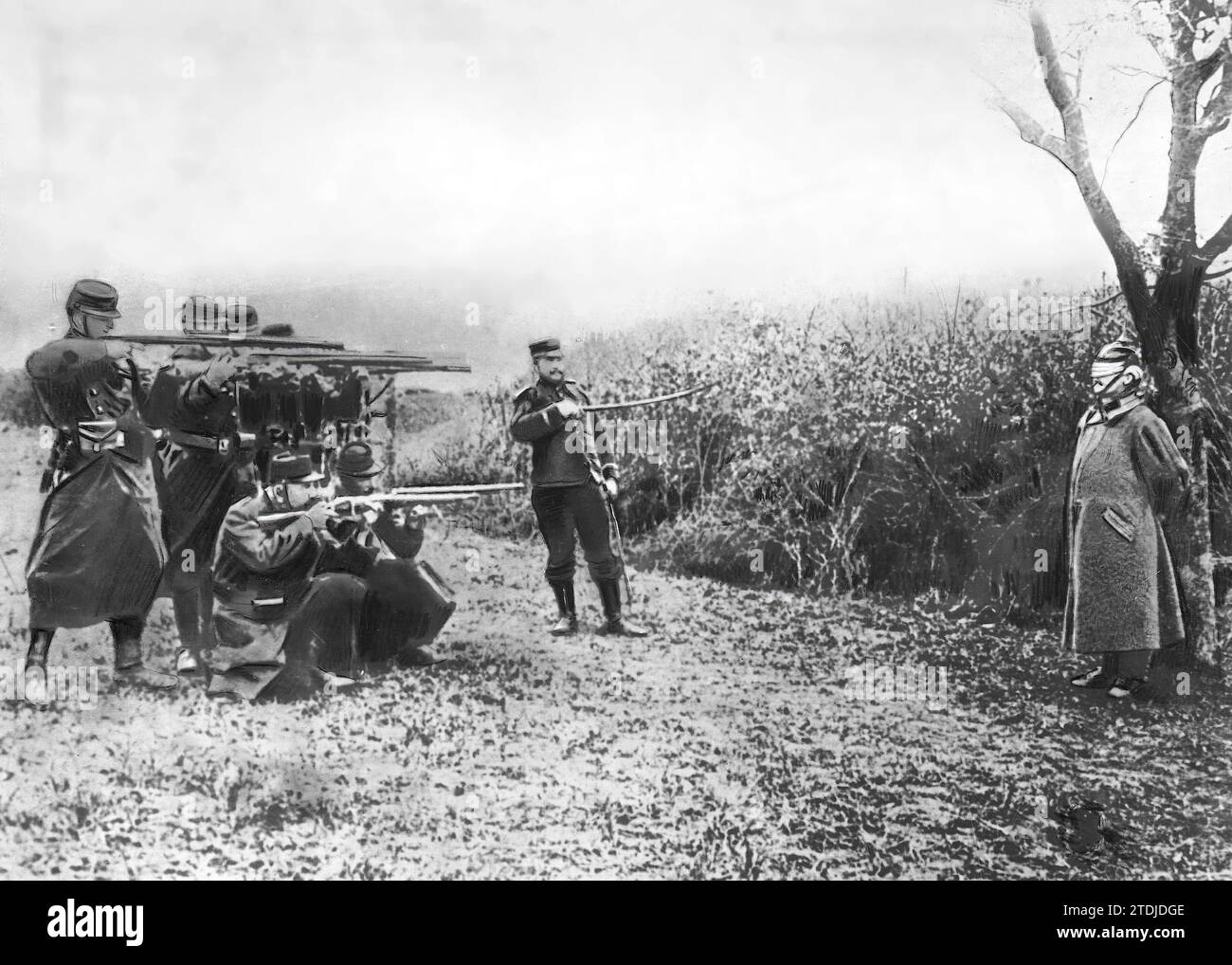 11/30/1914. Campaign Execution. Execution of a German soldier condemned