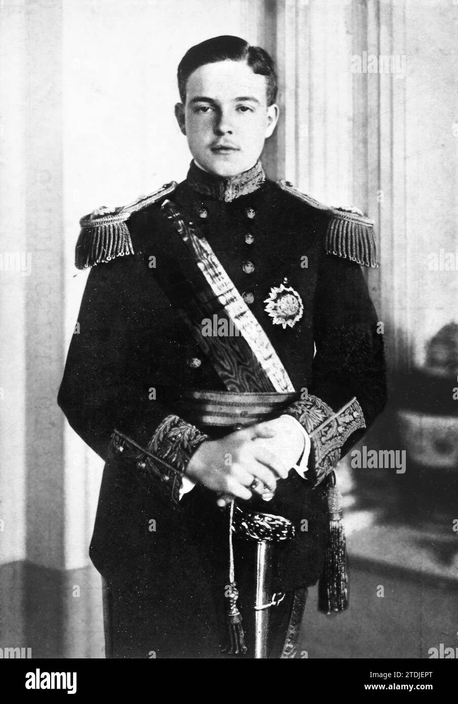 02/18/1908. Portrait of Manuel II of Portugal. Credit: Album / Archivo ABC / Joshua Benoliel Stock Photo