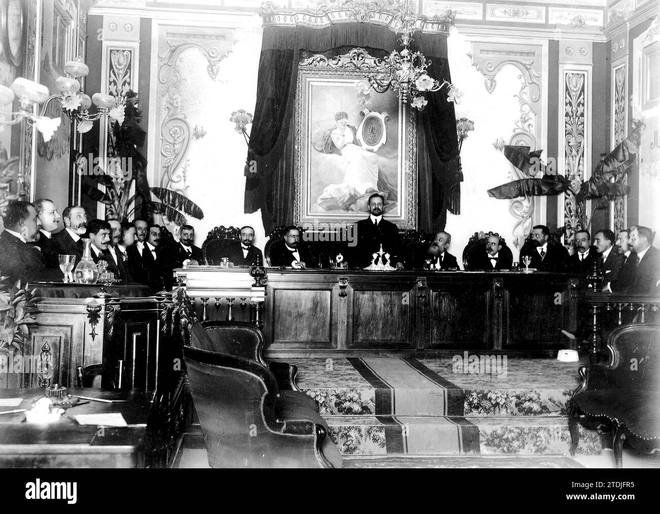 11/28/1909. National Congress of Notaries in Valencia. Presidential