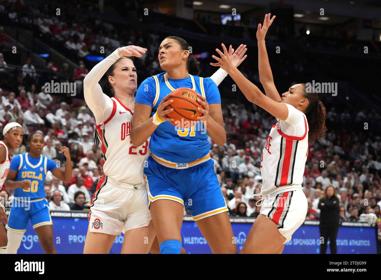 COLUMBUS, OH DECEMBER 18 Rebeka Mikulasikova 23 and Taylor Thierry 2 of the Ohio State