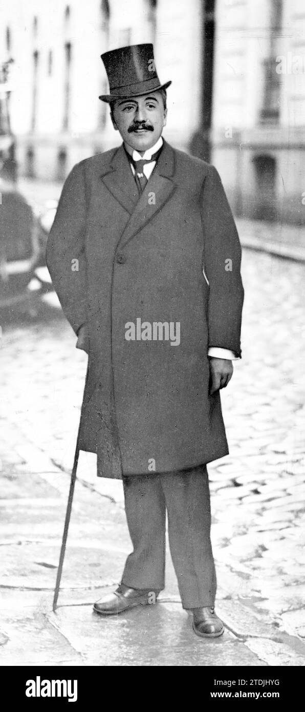 03/31/1914. Parliamentary Figures. Mr. Niceto Alcalá Zamora, deputy. Credit: Album / Archivo ABC / Ramón Alba Stock Photo