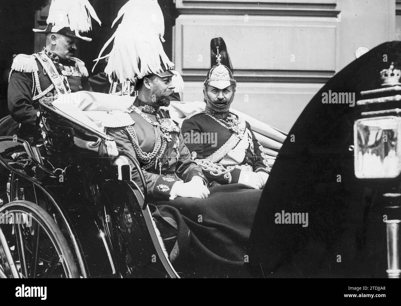 04/30/1913. Visit Regia. The King of England and the Emperor of Germany in Berlin. Credit: Album / Archivo ABC / Louis Hugelmann Stock Photo