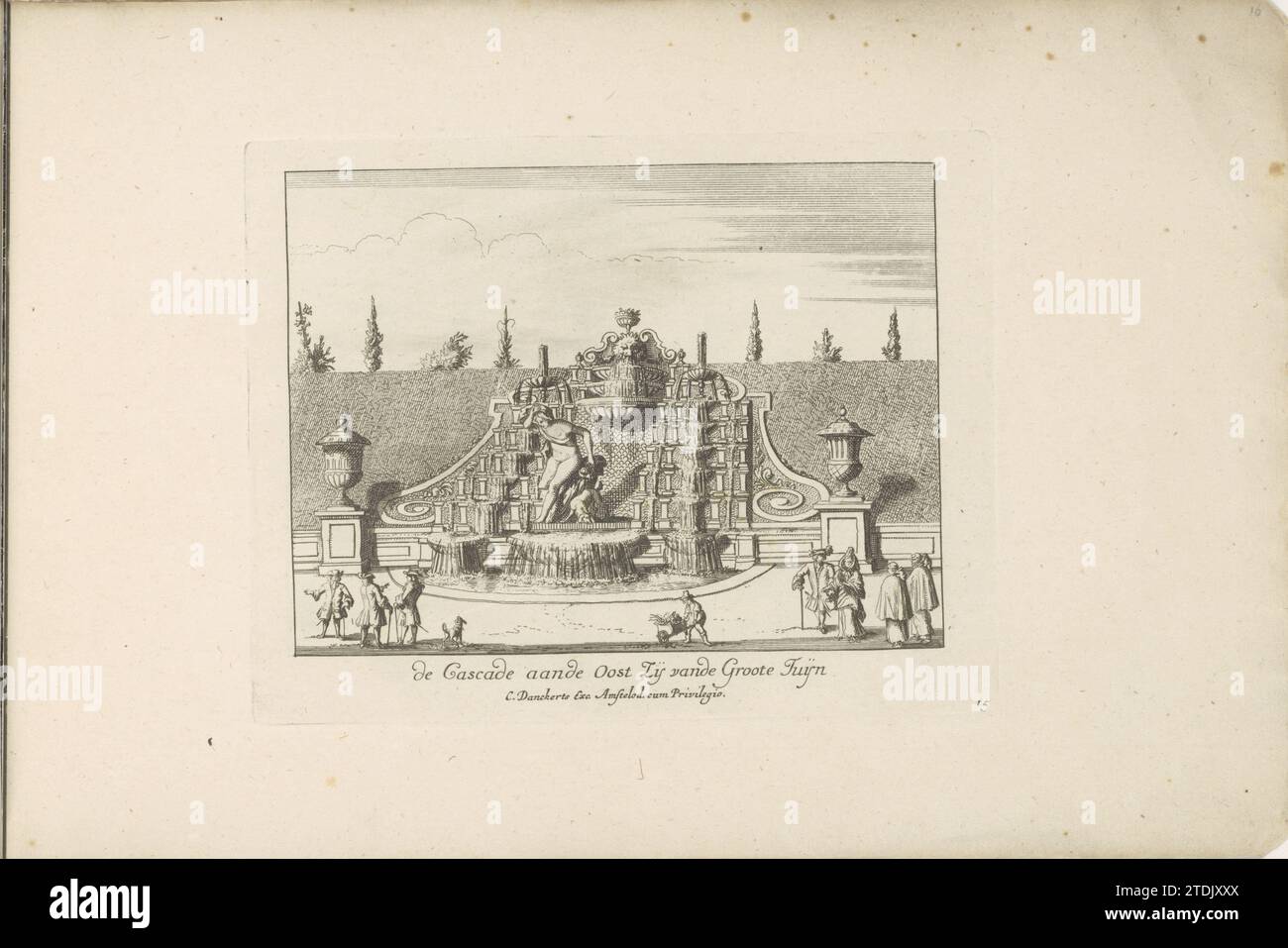 Narcissus Cascade in the garden of Paleis Het Loo, 1696 - 1718 The ...