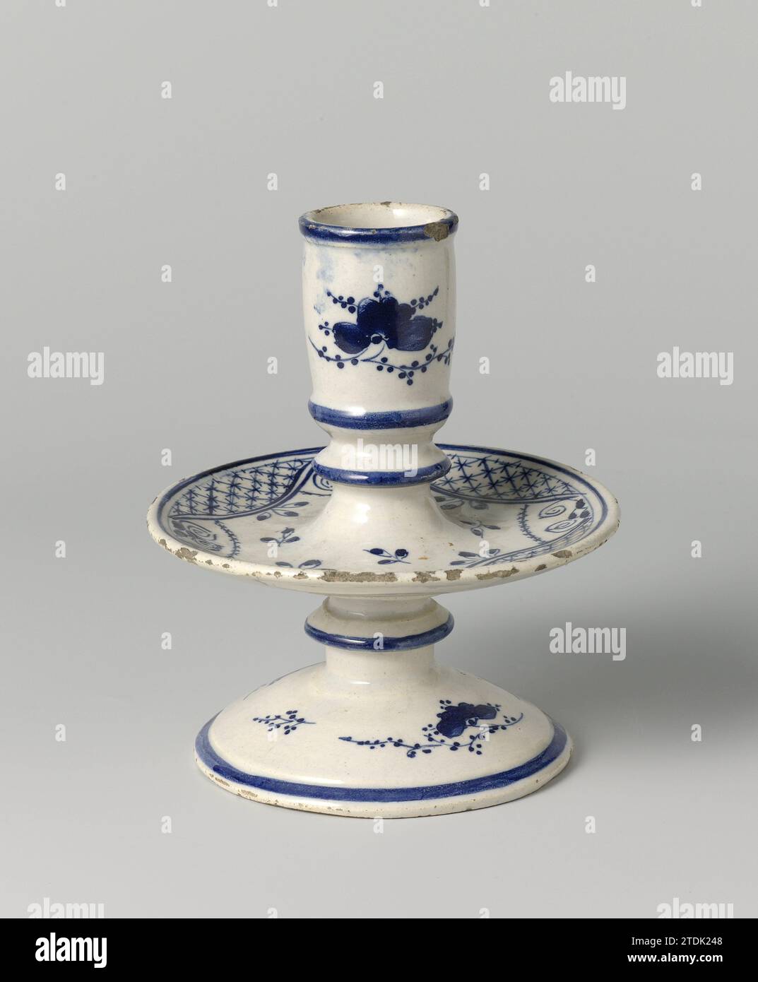 Collar candlestick, Anonymous, c. 1770 - c. 1800 White collar ...