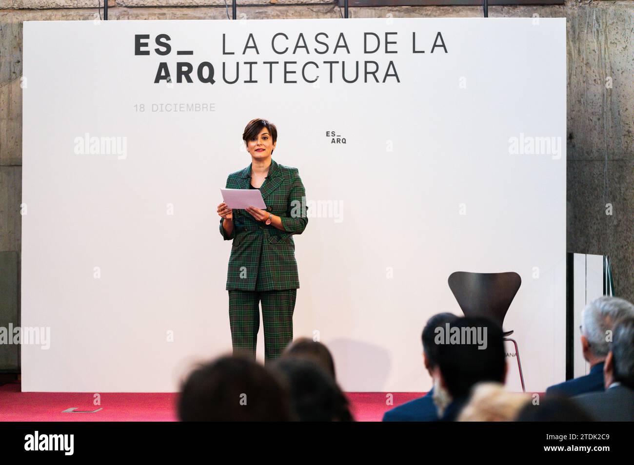 Madrid, Spain. 18th Dec, 2023. Isabel Rodriguez, Spanish minister of ...