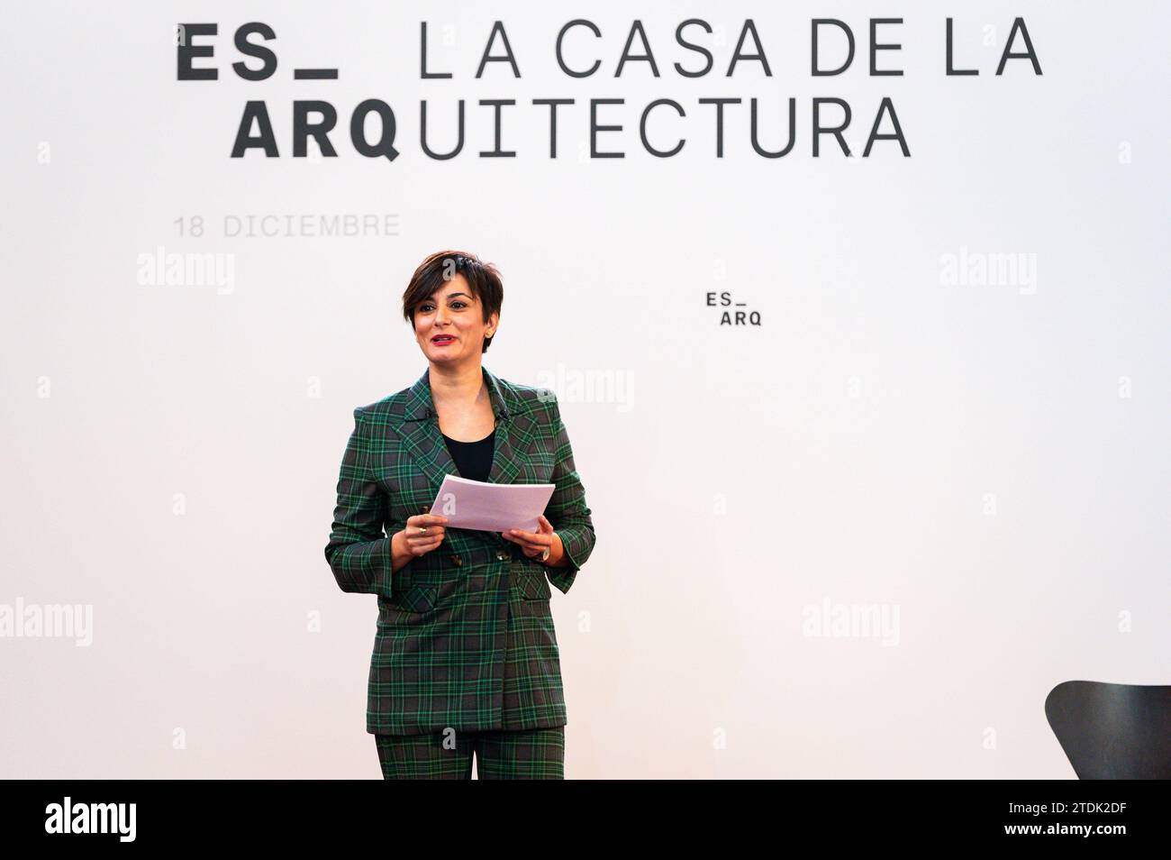 Madrid, Spain. 18th Dec, 2023. Isabel Rodriguez, Spanish minister of ...