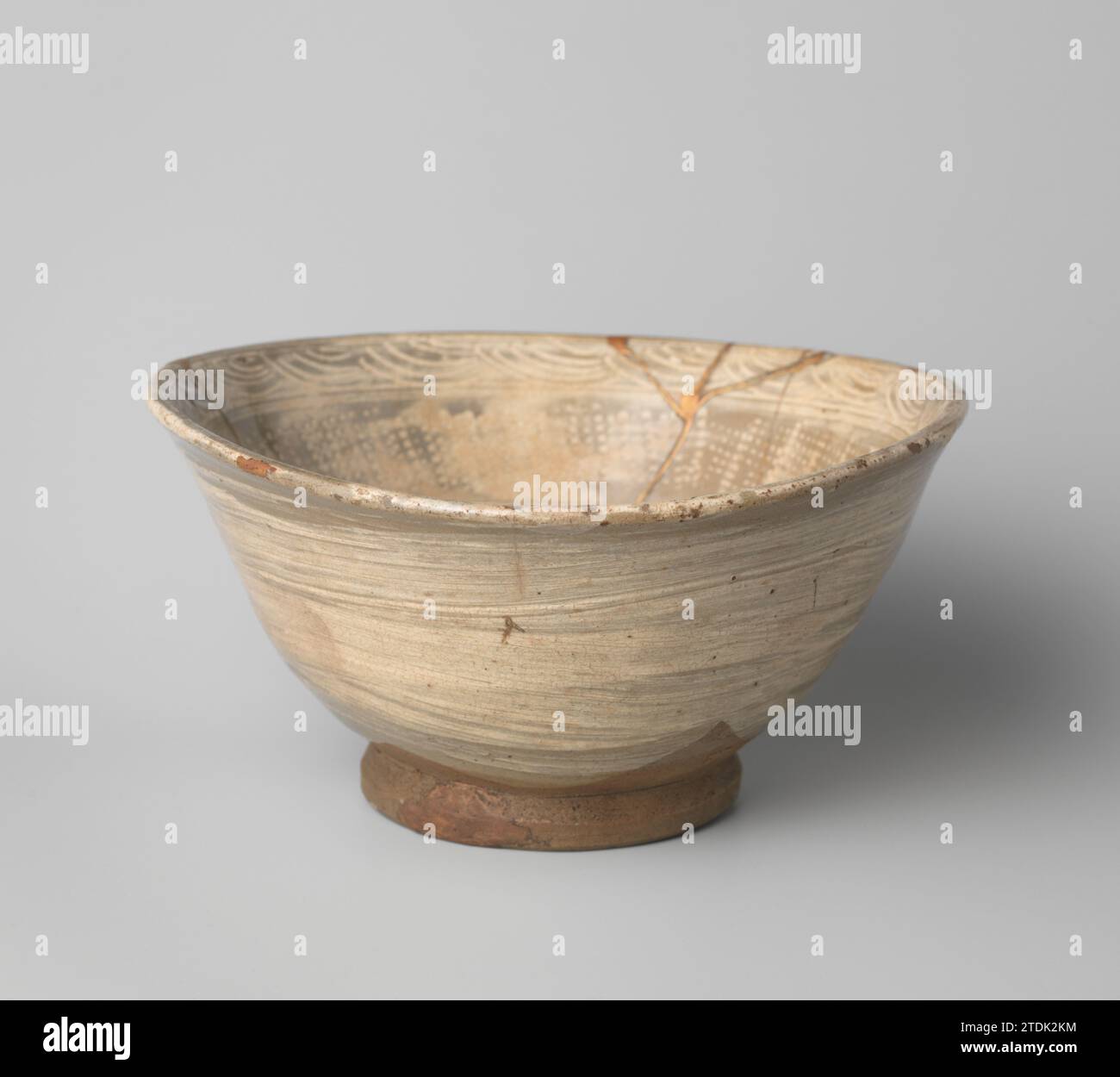 Bowl with incised floral patterns and ornamental borders, c. 1700 - c ...