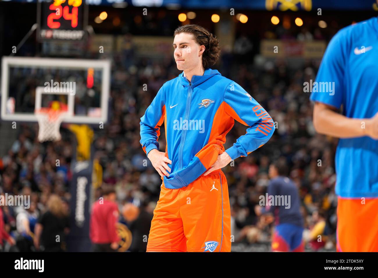 Oklahoma City Thunder guard Josh Giddey (3) in the second half of an ...