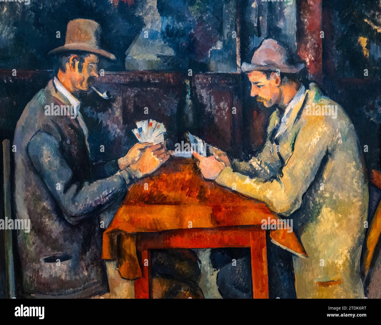 PAUL CEZANNE (1839-1906) THE CARD PLAYERS (1892-1896) THE COURTAULD GALLERY (1932) SOMERSET HOUSE (1776) LONDON UNITED KINGDOM Stock Photo
