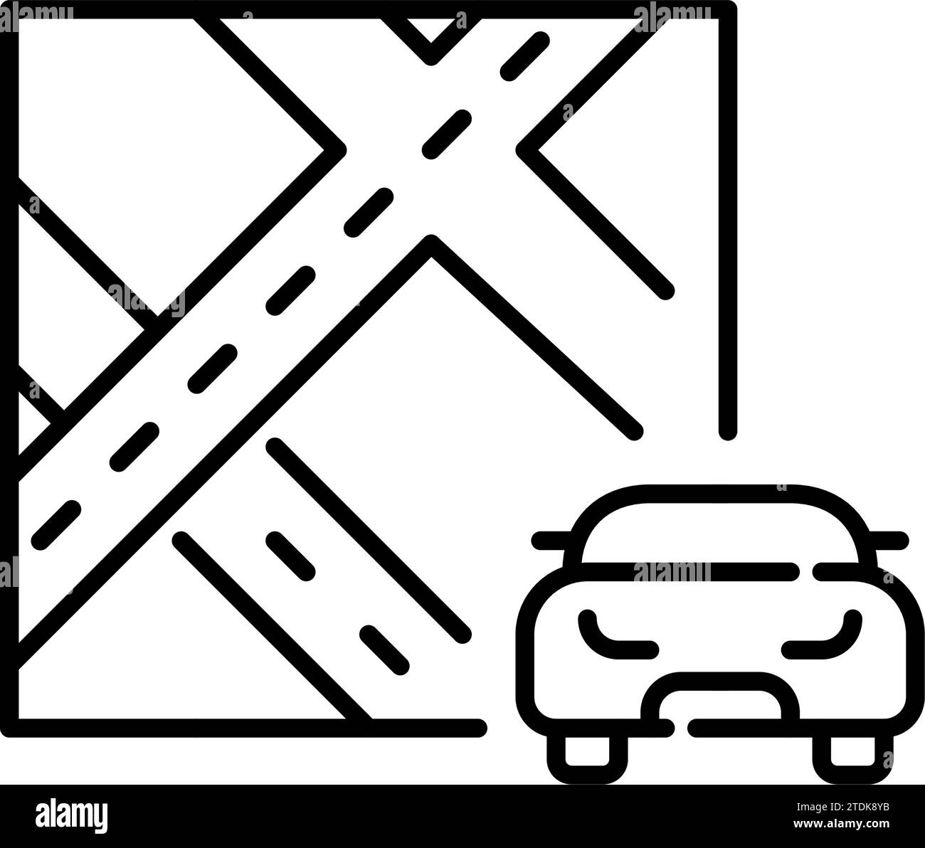 Car routes and navigation maps - Car Routes And Navigation Maps App Pixel Perfect Icon 2TDK8YB 