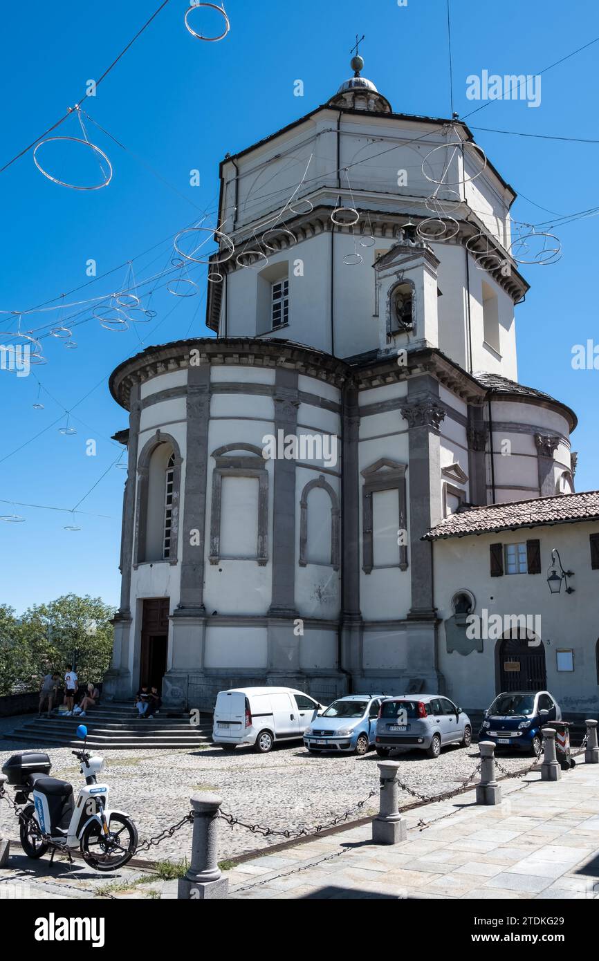 Exterior of the Church of Santa Maria al Monte dei Cappuccini, a late-Renaissance-style church in the city of Turin, Piedmont region, Italy Stock Photo